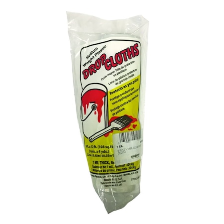 Jones Stephens 9ft x 12ft Plastic Drop Cloth D50000